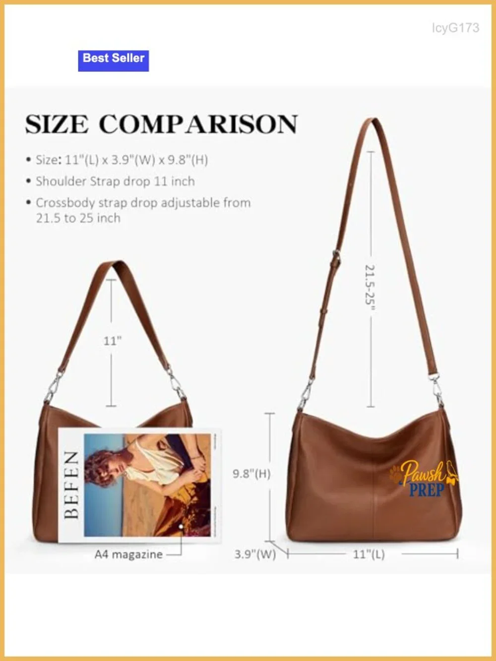 Soft Genuine Leather Hobo Crossbody Shoulder Bag for Women